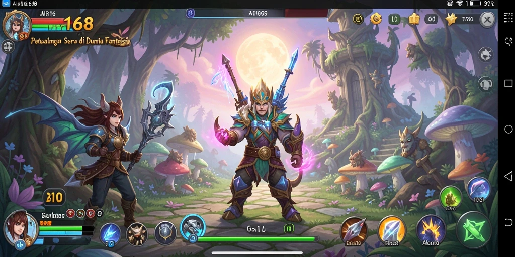 Tampilan gameplay menarik dalam AIR168 dengan aksi petualangan yang seru