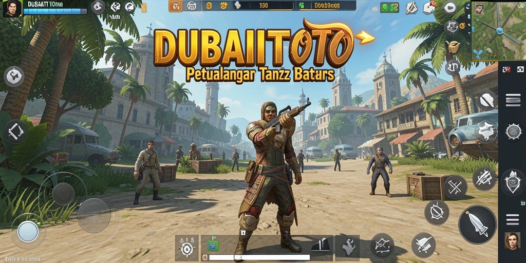 Tampilan gameplay DUBAITOTO yang menakjubkan di dunia terbuka.