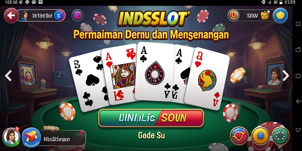 Screenshot gameplay INDSLOT menampilkan keseruan bermain Domino.
