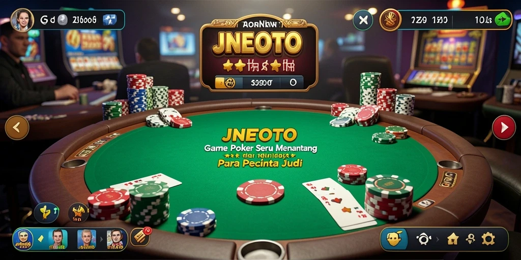 Screenshot JNETOTO menampilkan gameplay Poker yang seru dan interaktif.
