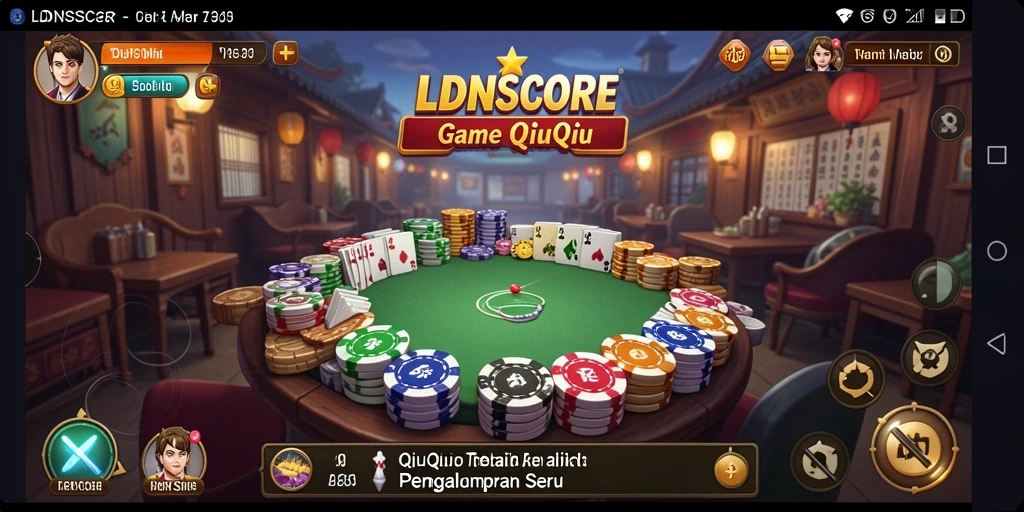 Tampilan gameplay QiuQiu yang seru dan kompetitif di LDNSCORE.
