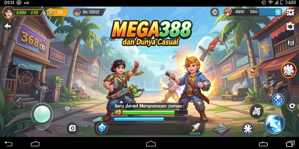 Screenshot gameplay MEGA388 yang memukau dan penuh warna.