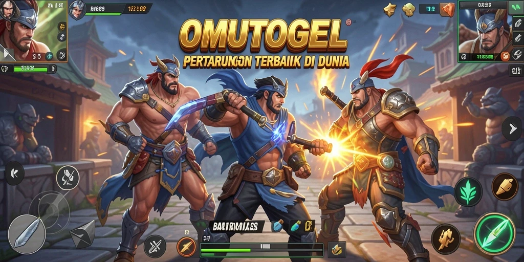 Screenshot OMUTOGEL menampilkan aksi seru dalam gameplay Battle Royale.