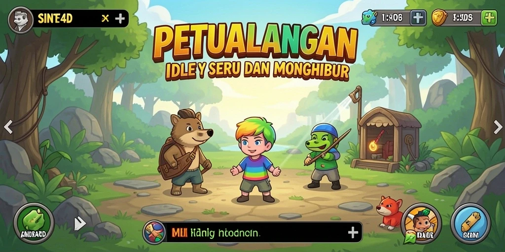 Tampilan gameplay SINTE4D yang menarik dan seru.