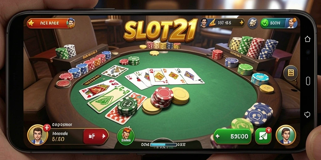 Tampilan utama permainan Gaple yang seru di SLOT21.