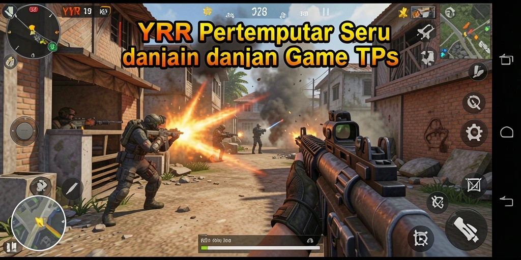 Screenshot menunjukkan momen mendebarkan dalam pertempuran TPS.